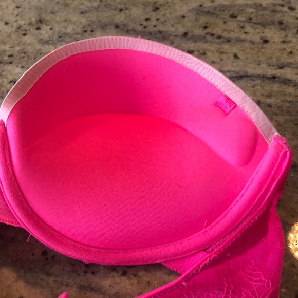 La Senza bubblegum pink & white strapless bra - Picture 3 of 7